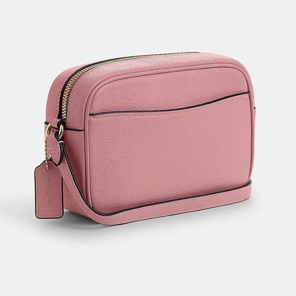 Coach True Pink Leather Mini Jamie Camera Crossbody Bag - Picture 2 of 9
